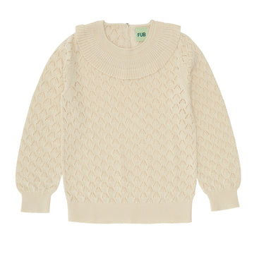 Pointelle Blouse - ecru - FUB